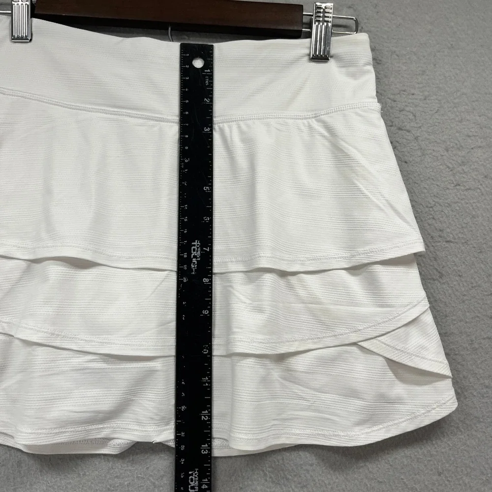 Athleta Girl Swing Skort Girls XXL 16 White Tiered Active Tennis Golf Skirt